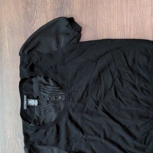 Apostrophe Womans Size LP Petite Black Top